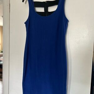 Forever XL Curve Blue Bodycon Cage Dress